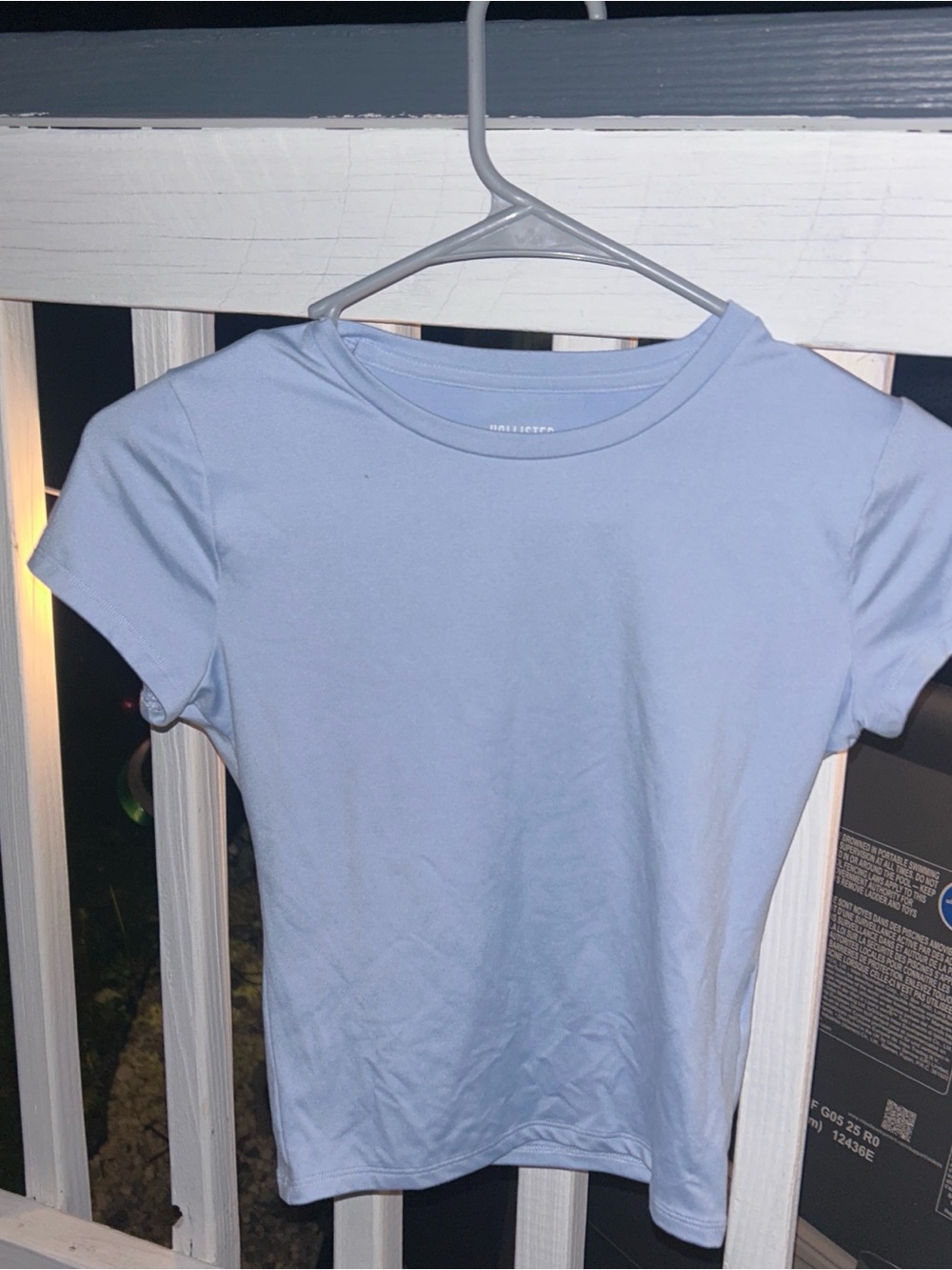 Hollister Pastel Blue Crewneck Tee
